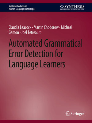 cover image of Automated Grammatical Error Detection for Language Learners